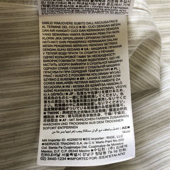 Banana republic men’s non-iron tailored slim fit Striped shirt size medium - Picture 14 of 16